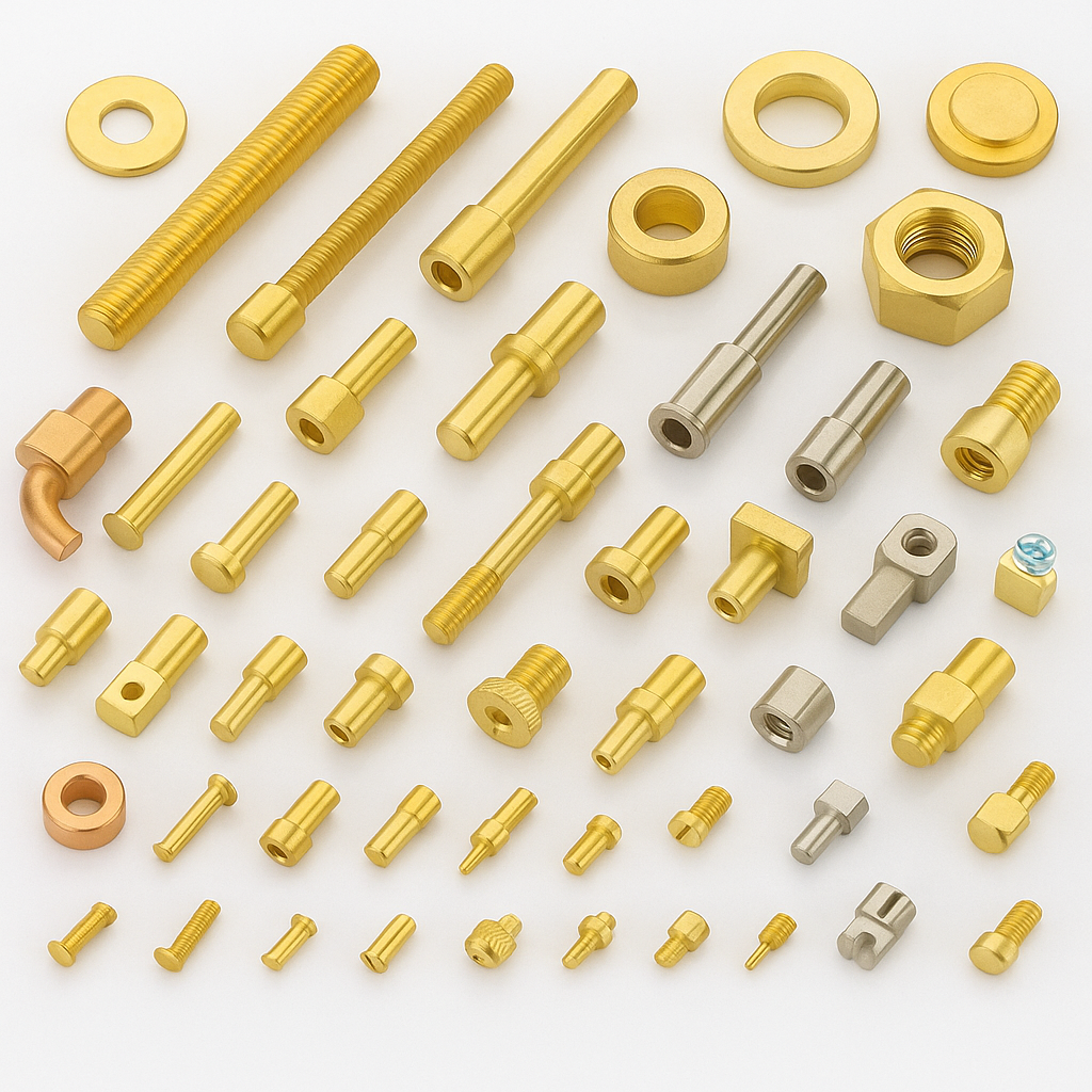 Brass Swiss Screw Machined Components / Parts Brass Swiss Screw Machined Components / Parts